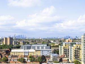 City view from Pioneer Point in Ilford