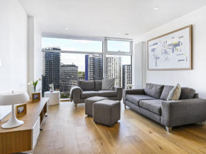 Pioneer Point apartment with a city view